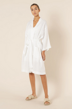 Load image into Gallery viewer, Nude Lounge Linen Robe (White)
