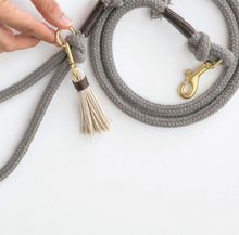 Load image into Gallery viewer, Organic Cotton Dog leash - Stone Grey
