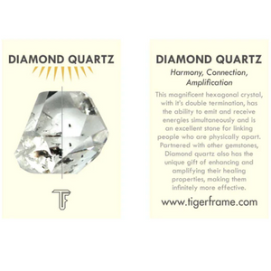 Diamond Quartz Crystal Bracelet - Black (Sterling silver)