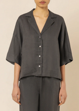 Load image into Gallery viewer, Lounge Linen Shirt - Coal
