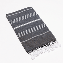 Load image into Gallery viewer, Classic Turkish Towel - BLACK
