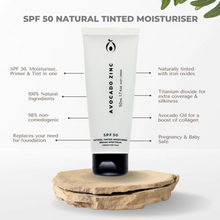 Load image into Gallery viewer, SPF 50 Natural Tinted Moisturiser - Light/Medium
