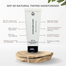 Load image into Gallery viewer, SPF 50 Natural Tinted Moisturiser - Medium/Dark
