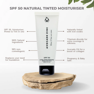 SPF 50 Natural Tinted Moisturiser - Medium/Dark