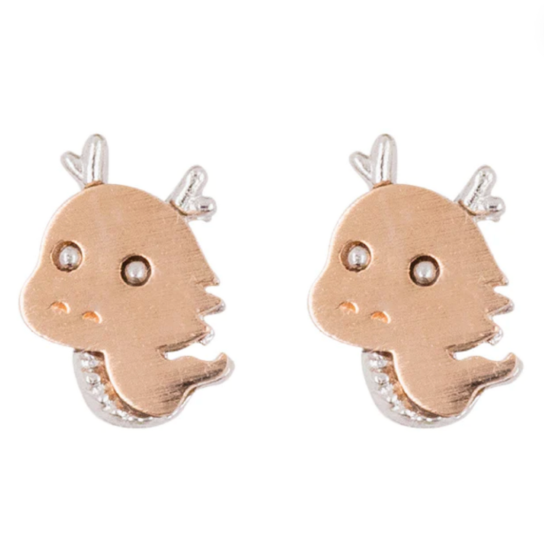 Dragon stud earrings