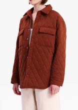 Load image into Gallery viewer, Filipa Quilted Jacket - Terracota
