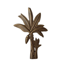 Load image into Gallery viewer, Brass Banana Tree Plaque
