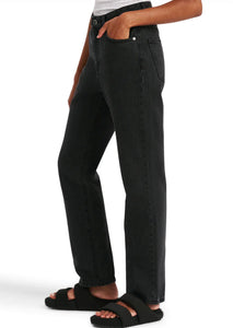 Organic Straight Leg Jean - Washed Black (Size 28)