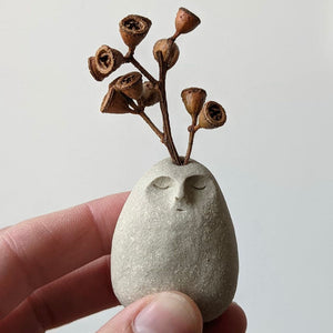 Handmade Ceramic Peaceful Pebble Vase